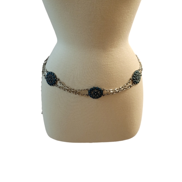 Express Accessories - Express Chain Belt With Cabachon Medalion Accents